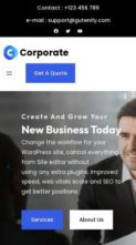 Gutenify Corporate (screenshot mobile)