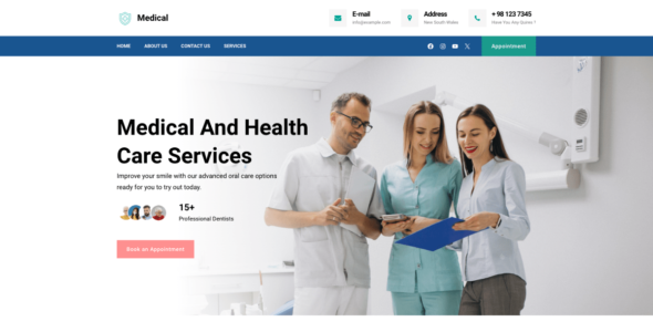 Gutenify Health Clinic (WordPress)