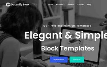 Gutenify Lynx (screenshot desktop)