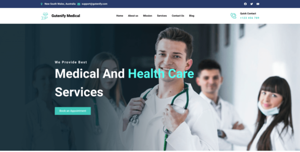 Gutenify Medical (WordPress)