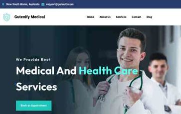 Gutenify Medical (screenshot desktop)