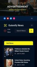 Gutenify News (screenshot mobile)