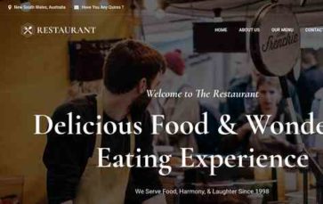 Gutenify Restaurant (screenshot desktop)