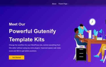 Gutenify Template Kit (screenshot desktop)