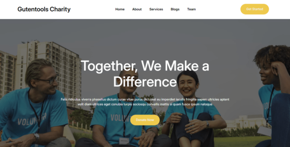 Gutentools Charity (WordPress)