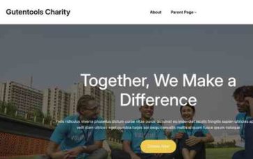 Gutentools Charity (screenshot desktop)