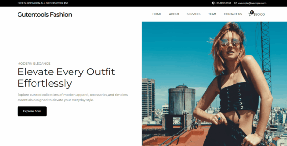 Gutentools Fashion (WordPress)