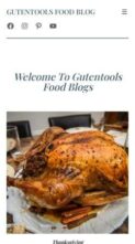 Gutentools Food Blog (screenshot mobile)