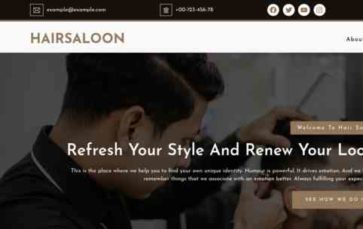 Hairsaloon (screenshot desktop)