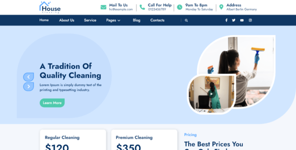 Handyman Cleaner (WordPress)