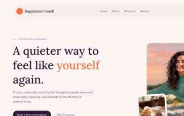 Happiness Coach (screenshot desktop)