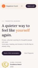 Happiness Coach (screenshot mobile)