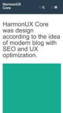 HarmonUX Core (screenshot mobile)