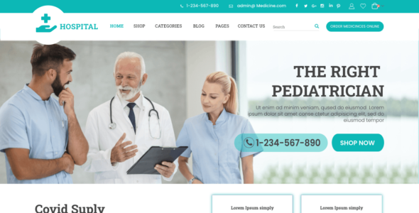 Health Care Hospital (WordPress)