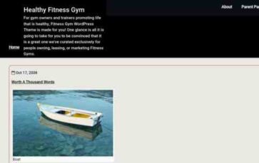 Healthy Fitness Gym (screenshot desktop)