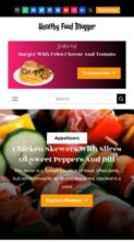Healthy Food Blogger (screenshot mobile)