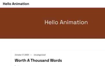 Hello Animation (screenshot desktop)