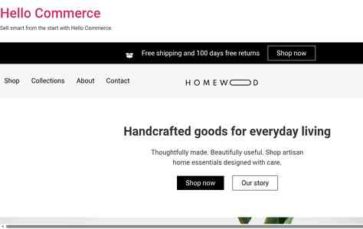 Hello Commerce (Elementor) - (screenshot desktop)
