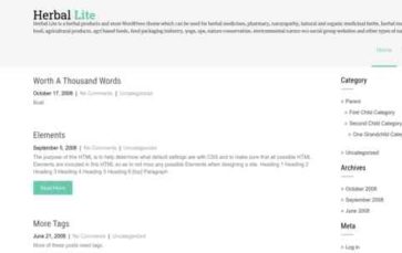 Herbal Lite (screenshot desktop)