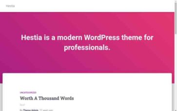 Hestia (screenshot desktop)