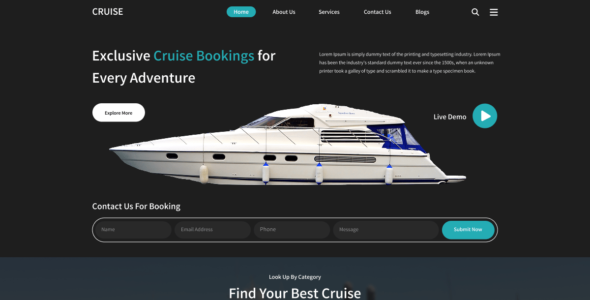 Holiday Travel Cruise (WordPress)