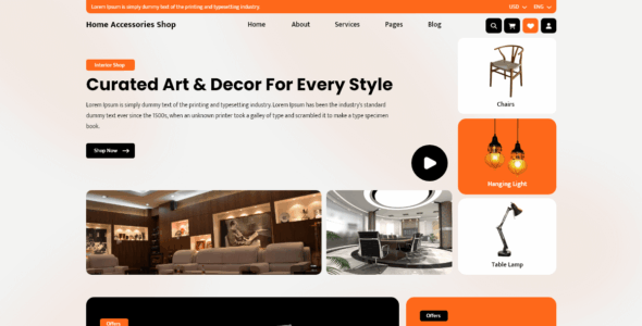 Home Accessories Shop (WordPress)