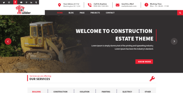 Home Construction Company (WordPress)