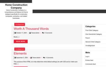 Home Construction Company (screenshot desktop)