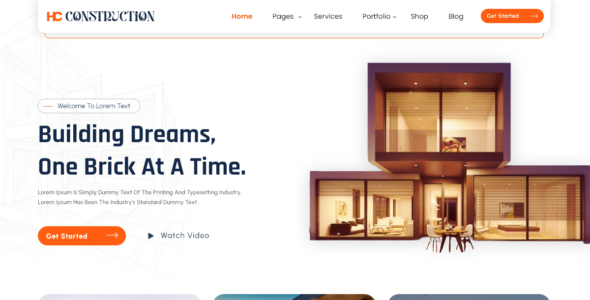 Home Construction Services (WordPress)