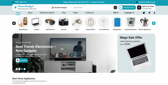 Home Gadget (WordPress)