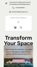 Home Interior Agency (screenshot mobile)