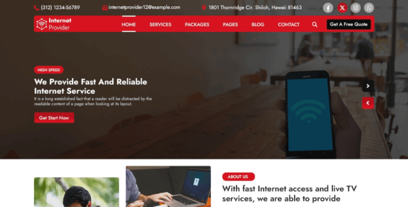 Home Internet Provider (WordPress)