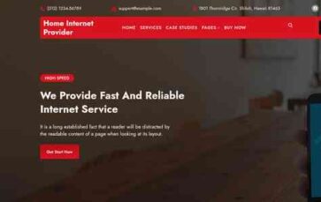 Home Internet Provider (screenshot desktop)