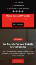 Home Internet Provider (screenshot mobile)