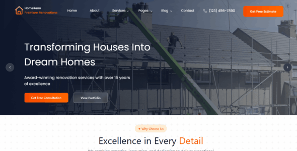 Home Renovation Expert (WordPress)