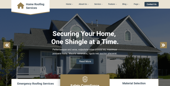 Home Roofing Services (WordPress)