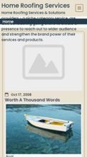 Home Roofing Services (screenshot mobile)