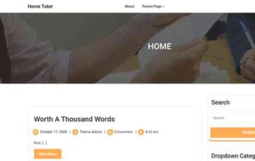Home Tutor (screenshot desktop)