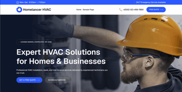 Homelancer HVAC (WordPress)