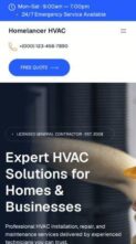 Homelancer HVAC (screenshot mobile)