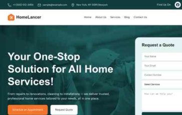 HomeLancer (screenshot desktop)