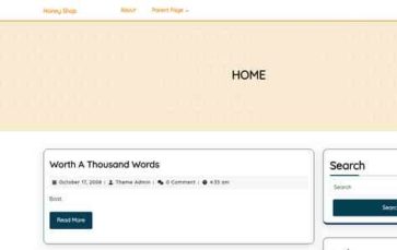 Honey Shop (VWThemes) (screenshot desktop)