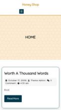 Honey Shop (VWThemes) (screenshot mobile)