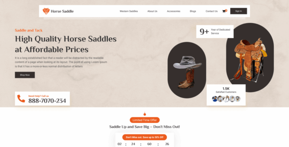 Horse Saddle (WordPress)