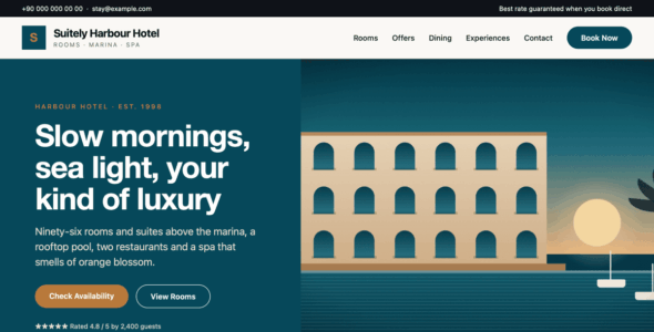 Hotel HMS Suitely (WordPress)