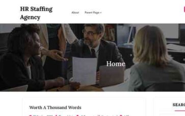 HR Staffing Agency (screenshot desktop)
