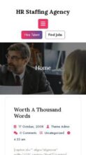 HR Staffing Agency (screenshot mobile)