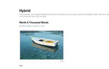 Hybrid (Theme Hybrid) (screenshot desktop)