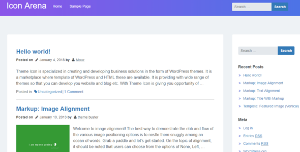 Icon Arena (WordPress)