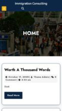 Immigration Consulting (screenshot mobile)